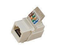Модуль Hager Lumina-2 RJ-45 UTP категорії 5е, безінструментальний, білий, 1 порт WL9002 фото