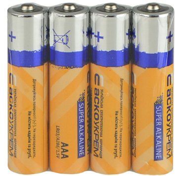 Лужна батарея AAA 1.5V для камер та іграшок &ndash; 4 шт, АСКО-УКРЕМ Аско.LR03.SP4 фото