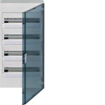 Щит з прозорими дверима 72M, 125A, білий, Hager VB418TB фото