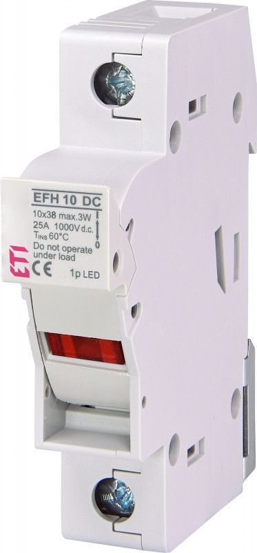 Держатель предохранителей ETI LV EFH 10 1P LED 25A 1000V DC, 10x38 мм, IP20 2540211 фото