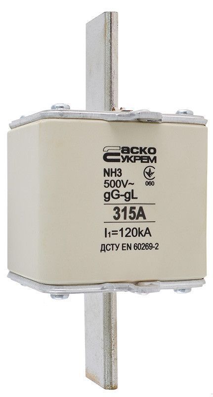 Ножовий запобіжник NH3 315A gG АСКО-УКРЕМ для захисту електромереж A0050010038 фото