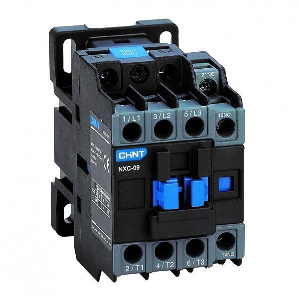 Контактор NXC-12 400V 50/60Hz 1NO+1NC для асинхронних моторів CHINT 938790 фото