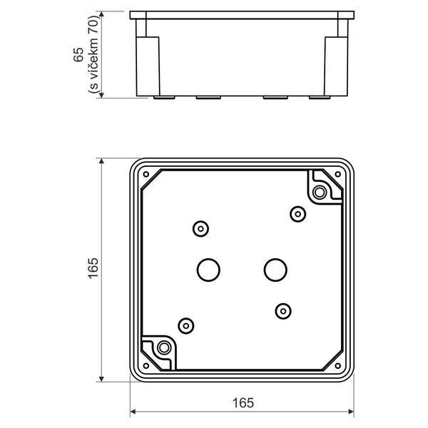 Коробка для установки в умовах високої вологості, 400V, IP54, темно-сіра RAL 7012 8119_LA фото