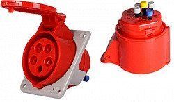 Силовая розетка Tarel 3P+N+Z, 400 В, 16 А, IP44, встроенная, безвинтовая 145S фото