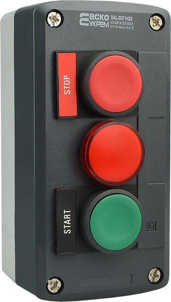 Кнопочный пост "Старт-Стоп" на три места XAL-D371H29, IP54, АСКО-УКРЕМ A0140020069 фото