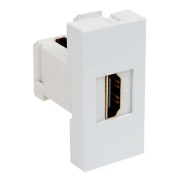 Модульная розетка Quadro с HDMI, белого цвета, IP 20, легкий монтаж QD 45X22.5-HDMI_HB фото