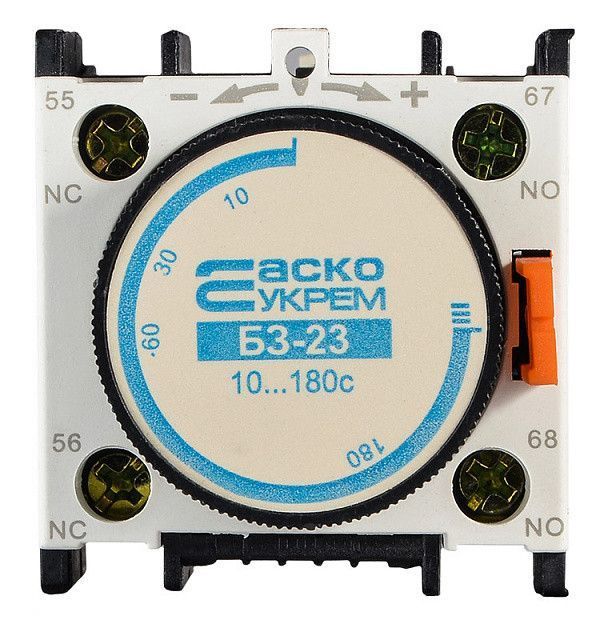 Блок затримки БЗ-23 (LA2-DТ4) для контакторів, час 10-180 секунд, IP 20 A0040050006 фото