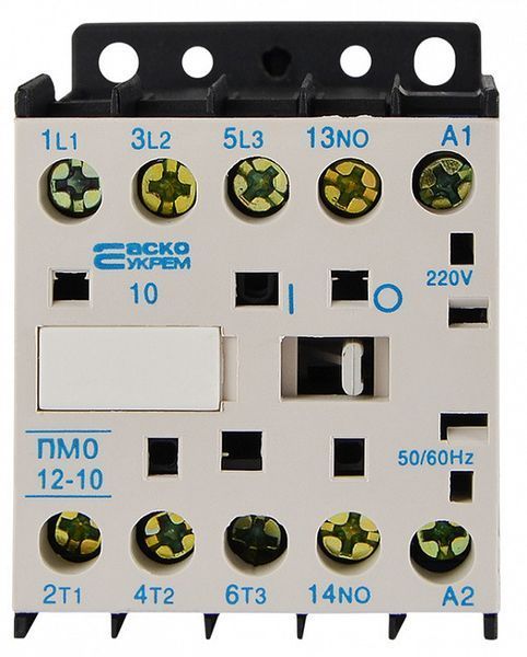 Пускатель ПМ 0-12-10 M7 220B (LC1-K1210) реверсивний 12A, IP20, АСКО-УКРЕМ A0040010041 фото