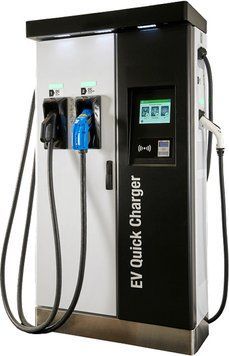 Зарядна станція для електромобілів RAPTION 50 кВт, 125A, CCS2, IP54, E.NEXT QCR05000203 фото