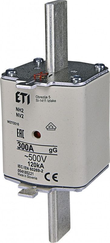 Запобіжник NH-2/gG 300A 500V з індикатором стану KOMBI ETI для захисту проводів 4185221 фото