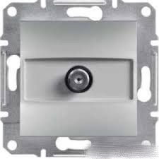 Розетка спутниковая Schneider Electric Asfora (1dB) алюминий, стильный дизайн EPH3700161 фото