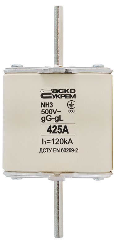 Ножовий запобіжник NH3 425A gG АСКО-УКРЕМ для захисту електросистем A0050010039 фото