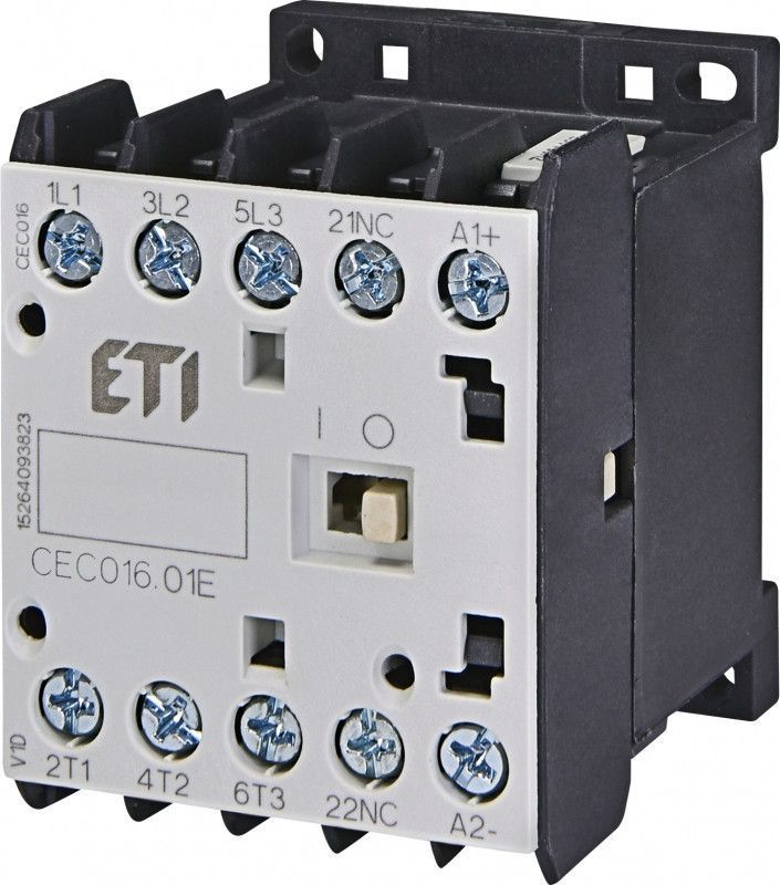 Мініатюрний контактор CEC 16.01-230V 16A 7.5kW AC3 ETI для пускателів електромагнітного типу 4641096 фото