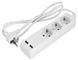 Подовжувач E.NEXT 3 розетки 1.5м з USB-зарядкою, безпечний baby protect s042128 фото