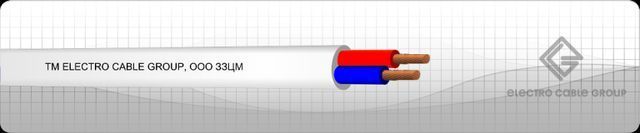 Кабель ПВС 3x1,5 ЗЗЦМ гнучкий з'єднувальний, 70&deg;C, білого кольору, вогнестійкий 705800 фото