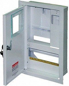 Розподільний щит E.NEXT для 1-фазного лічильника, 10 модулів, металевий з замком s0100066 фото