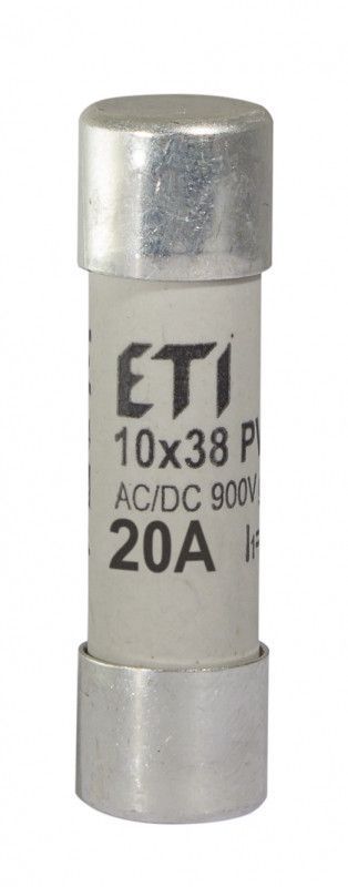 Плавка вставка ETI CH10x38 gR 20A/900V для захисту напівпровідникових пристроїв 2625034 фото