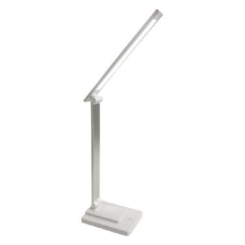 LED настольная лампа Ridy-10-2, 10 Вт, белая, с сенсорным управлением и USB-выходом 58307 фото