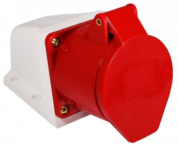Силовая розетка АСКО-УКРЕМ 32А/5 3Р+N+РЕ, накладная, IP44, защита до 80&deg;C A0080040006 фото
