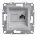 RJ45 Кат6 UTP компьютерная розетка Schneider Electric Asfora, белый алюминий EPH4700161 фото