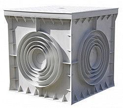 Пластиковий колодязь для кабелю 550х550х500мм з кришкою для трасування CP555550 фото