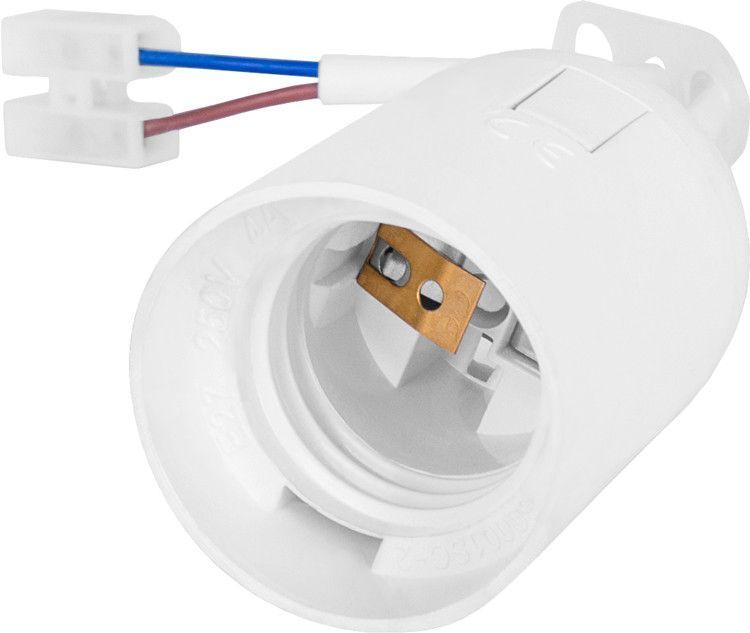 Патрон e.lamp E27 білий з кабелем 15 см для підвісних світильників s9100057 фото
