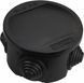Коробка розподільча АСКО-УКРЕМ UAtmo Jet Black 50x50мм, IP55, упаковка 25шт A0150170036 фото