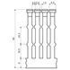 Перфорированный кабельный канал серого цвета 2 м с крышкой, PVC, 60x80 мм RK 60X80_LD фото 2