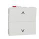 Выключатель для жалюзи Schneider Electric Unica New, 2-клавишный, 6А, белый NU320718 фото
