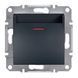 Выключатель Schneider Electric Asfora, Антрацитовый, с заземлением, премиум-дизайн EPH6200171 фото
