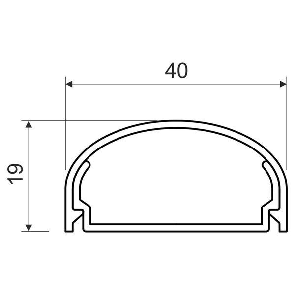 Кабельний канал Копос Елегант 20x40 мм, вогнестійкий, PVC, білий, 2 м LE 40_HD фото