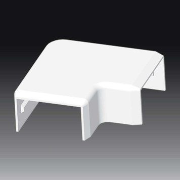 Плоский угол LHD 32x15 для монтажа, белый, термостойкий PVC, 0,0090 кг 8603_HB фото