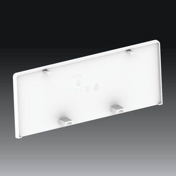 Заглушка для парапетного канала PK 170x65 D, белая, термостойкая до 60&deg;C, из PVC 8231_HB фото