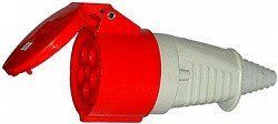 Переносна силова розетка Tarel 3Р+N+PE, 16 А, 250/400 В, IP44, з захисною кришкою 2622-326 фото