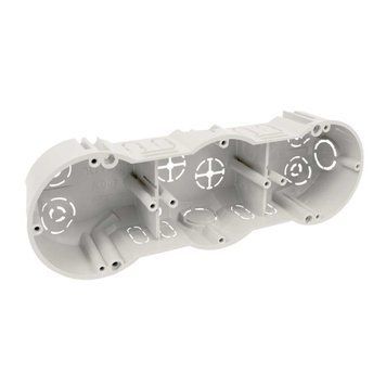 Распределительная коробка тройная Копос KP 64/3_KA, ПВХ, 213х70х45мм, серая, для установки устройств KP 64/3_KA фото