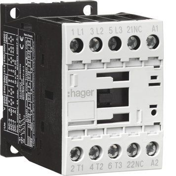 Контактор корпусний 3P+1НЗ 15.5А 230В AC, Hager EV01501C фото