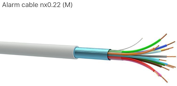 Кабель охранного сигнализирования Alarm Cable 8*0,22 Одескабель, внутренний, огнеупорный 35104 фото