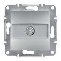 Розетка телевизионная Schneider Electric Asfora 1dB, алюминиевый, белый, современный дизайн EPH3200161 фото