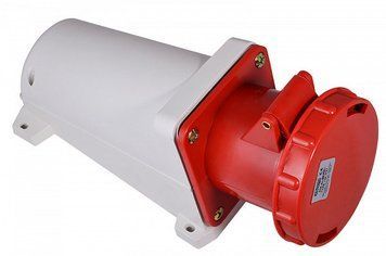 Силовая розетка АСКО-УКРЕМ ГC 63A/5 3Р+N+РЭ с защитной крышкой, IP67, для подключения электротехники A0080040008 фото