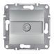Розетка телевизионная Schneider Electric Asfora 1dB, алюминиевый, белый, современный дизайн EPH3200161 фото