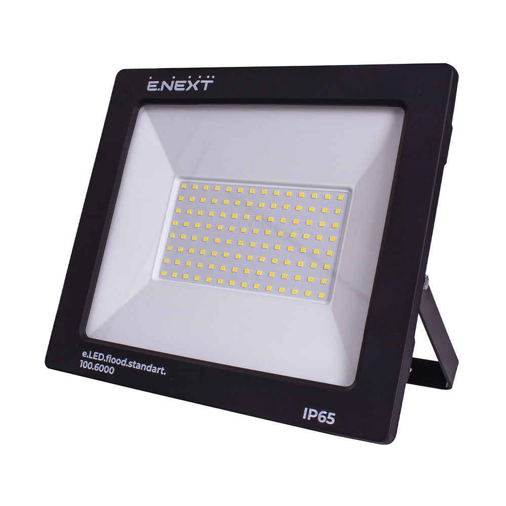 Світлодіодний прожектор e.LED.flood.standart 100Вт, IP65, 6000К, для зовнішнього використання l0790005 фото
