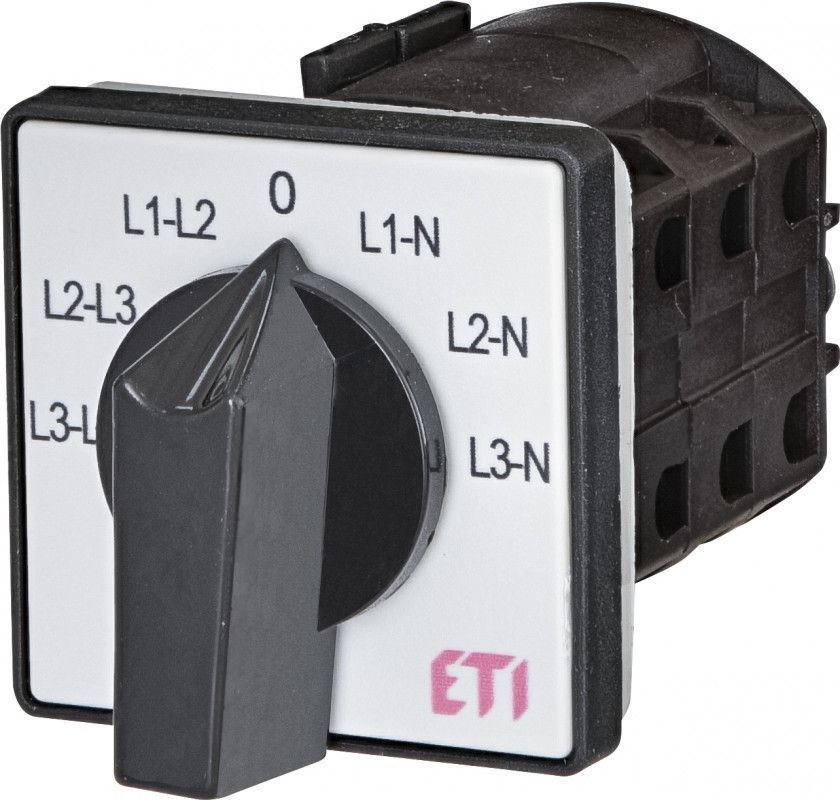 Перемикач ETI CS 25 66 U, пакетний, 25A, 3-фазний, 480V, з нейтральною позицією 4773090 фото