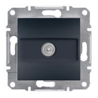 Проходная телевизионная розетка Schneider Electric Asfora 8dB Антрацит, установка высокого качества EPH3200371 фото