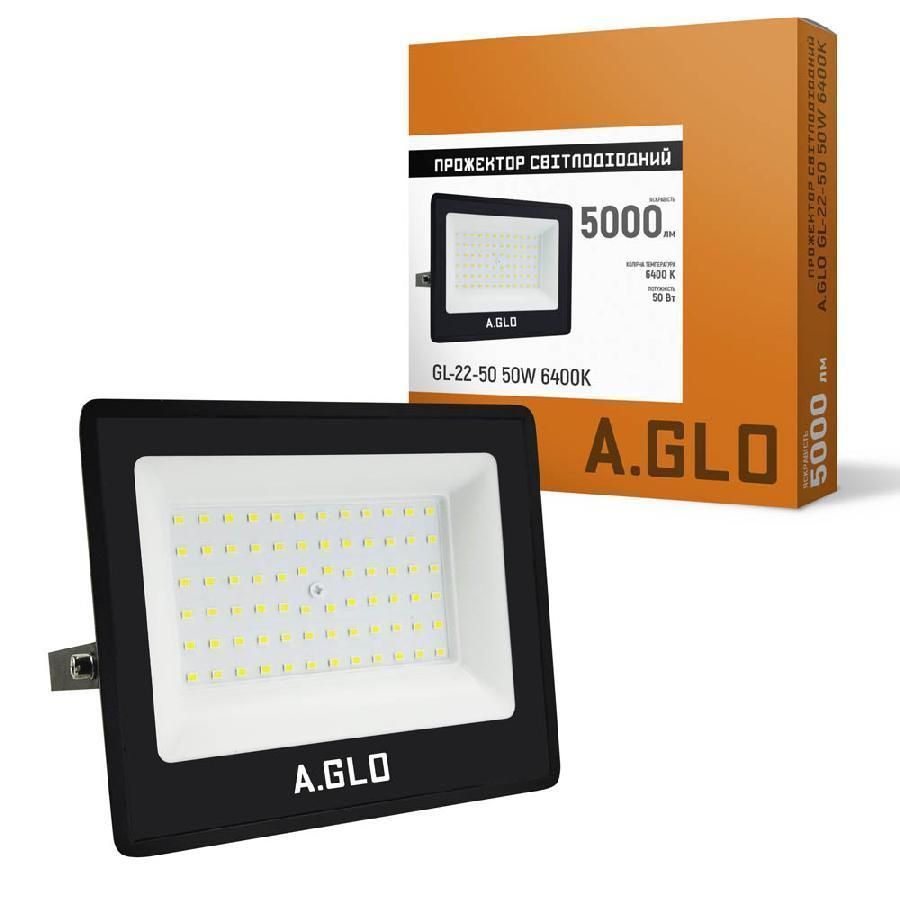 Світлодіодний прожектор A.GLO GL-22-50 50W 6400K 58905 фото