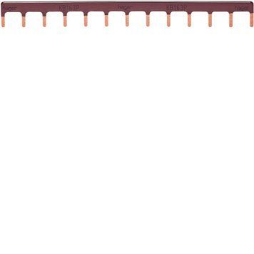 Гребінчаста шина 10 мм&sup2; 12М, 63А, 415В, Hager KB163P фото
