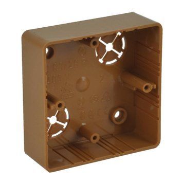 Коробка для двойных розеток Tango, огнестойкая, PVC, 400 В, светлое дерево LK 80X28R/1_SD фото