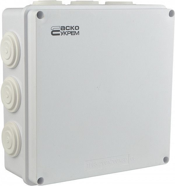 Коробка распределительная АСКО-УКРЕМ TY-RA 200x200x80 мм, IP 65, накладная A0150170023 фото