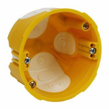 Установочная коробка KUL 68-45/LD_NA PVC, круглая, IP30, 73х45мм, желтая KUL 68-45/LD_NA фото