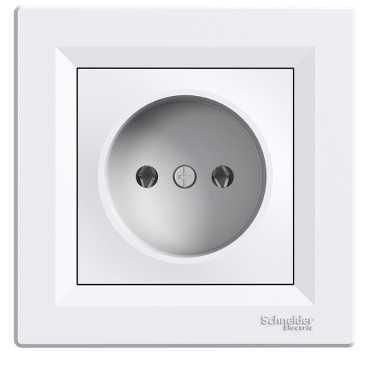 Розетка Schneider Electric Asfora без заземления, белая, 16А, встраиваемая EPH3000121 фото