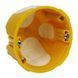 Установча коробка KUL 68-45/LD_NA PVC, кругла, IP30, 73х45мм, жовта KUL 68-45/LD_NA фото 1